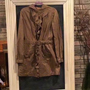 Tory Burch khaki jacket.  Size 12.